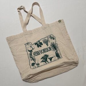 ECO BAGS Tote MARKET BAG Oregon HERBIVOREGON PLANT 100% Recycled Cotton Green